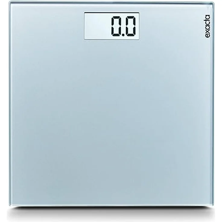 Exacta Digitale Personenwaage Comfort mit Ein- und Ausschaltfunktion, Körperwaage mit praktischer LCD, Anzeige, Waage für hohe Standsicherheit und großer Trittfläche aus Sicherheitsglas – Bild 3