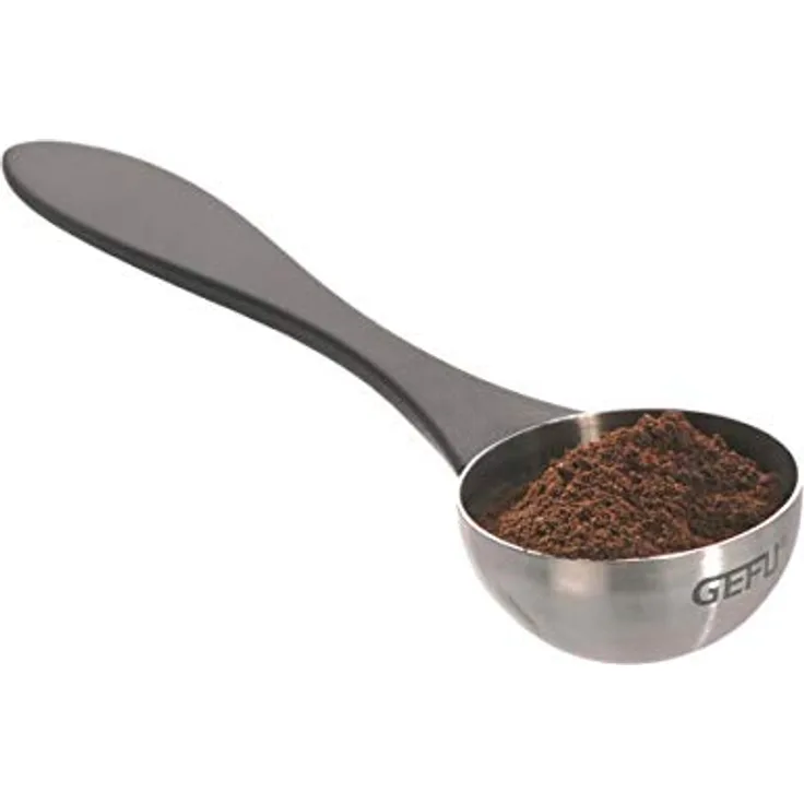 GEFU 12760 Kaffeemaß Misurino, 7g, ergonomischer Griff, spülmaschinenfest, Edelstahl/ABS-Kunststoff