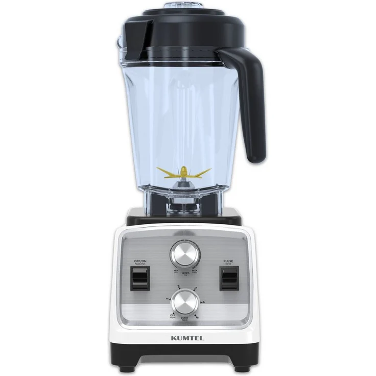 Opviq Standmixer HCTB-01, 1600 W, 2 l Behälter, grau, Kupfermotor, Edelstahlmesser, 5 Geschwindigkeitsstufen