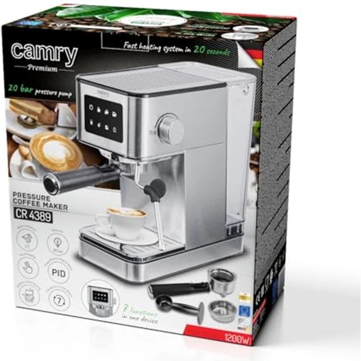 Camry CR6323 Multifunktions-Heißluftofen, 30 L, 1700 W, 24 Programme, Temperatur 80–230 °C, Schwarz – Bild 12