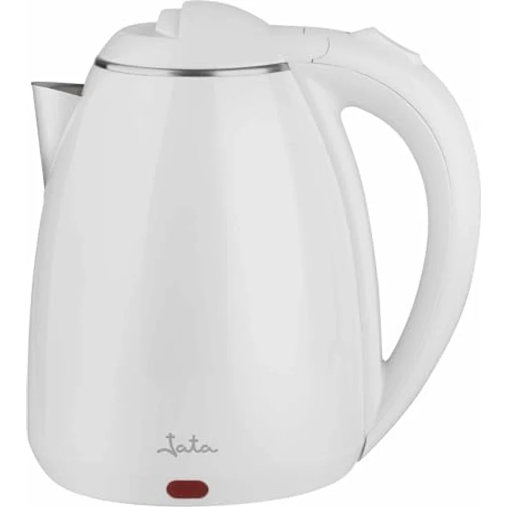 JATA JEHA1040 Elektrischer Wasserkocher 1.8 L 1500 W Drahtloser Krug Klappdeckel Drehfuß, Weiß – Bild 1