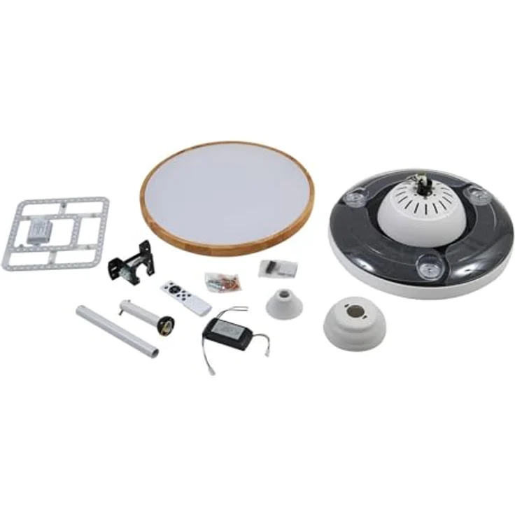 Lindby LED-Deckenventilator Oras, weiß, DC-Motor, leise, einstellbare Lichtfarbe, Ø 107 cm, Fernbedienung – Bild 7