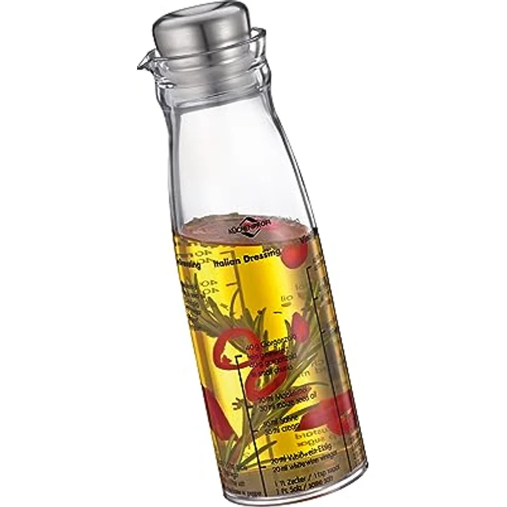 Küchenprofi Dressing Shaker, 250 ml mit Edelstahldeckel und Silikondichtung, inkl. 4 Rezepten – Bild 2