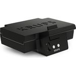 Krups Sandwichmaker FDK462 Iconic Muschelform, 850 W, keramikbeschichtete Antihaftplatten, kratzfest, silber.