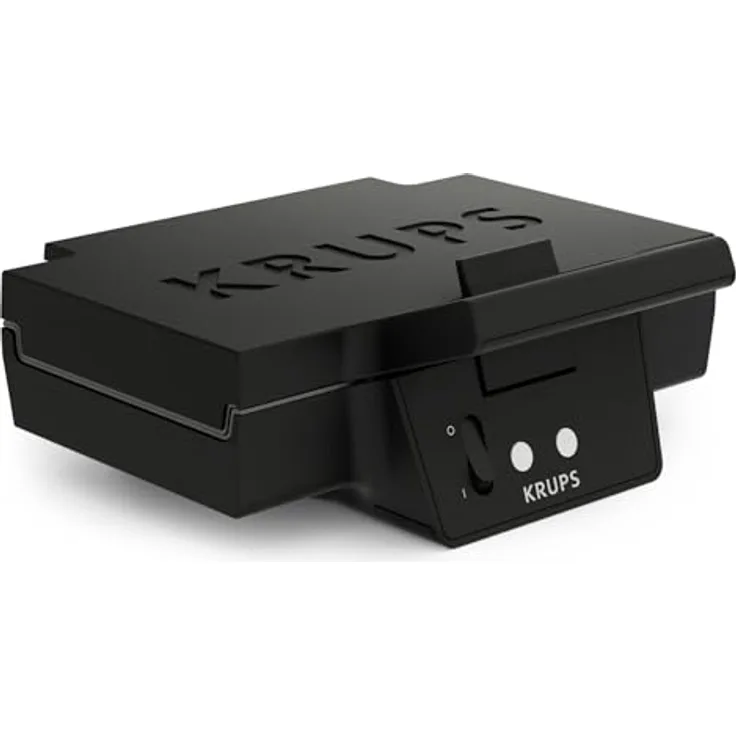 Krups Sandwichmaker FDK462 Iconic Muschelform, 850 W, keramikbeschichtete Antihaftplatten, kratzfest, silber.