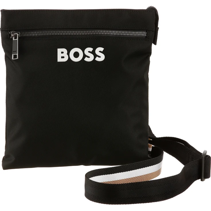 BOSS Umhängetasche Black Catch_3.0_Envelope L, Polyester Schultertasche Herren in Schwarz – Bild 1
