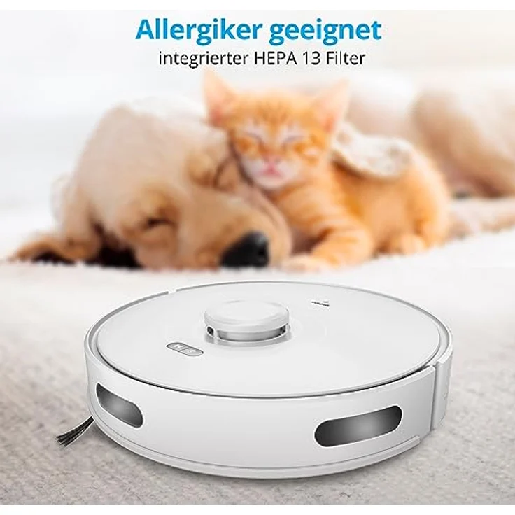 MEDION Saugroboter mit Lasernavigation und Wischfunktion X10 SW (Starke 2.700Pa Saugkraft, 2in1 Roboterstaubsauger, präzise Kartenerstellung, Go & No Go Bereiche, mehrere Etagen) – Bild 2