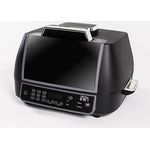 Chef o Matic 8-in-1 Heißluftfritteuse mit Grill, 1500w, Airfryer mit Schnellaufheizung, XL Heissluftfriteuse, Luft Frieuse zum Frittieren, Heißluftfritteuse + Zubehör, Grillplatte, Frittierkorb, Timer
