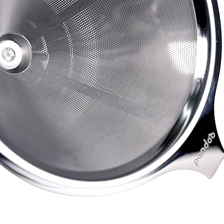 pandoo Kaffeebereiter Edelstahlfilter 1x4, wiederverwendbar für nachhaltigen Kaffeegenuss, 12,5 cm x 12,5 cm x 14 cm, 105 g – Bild 5