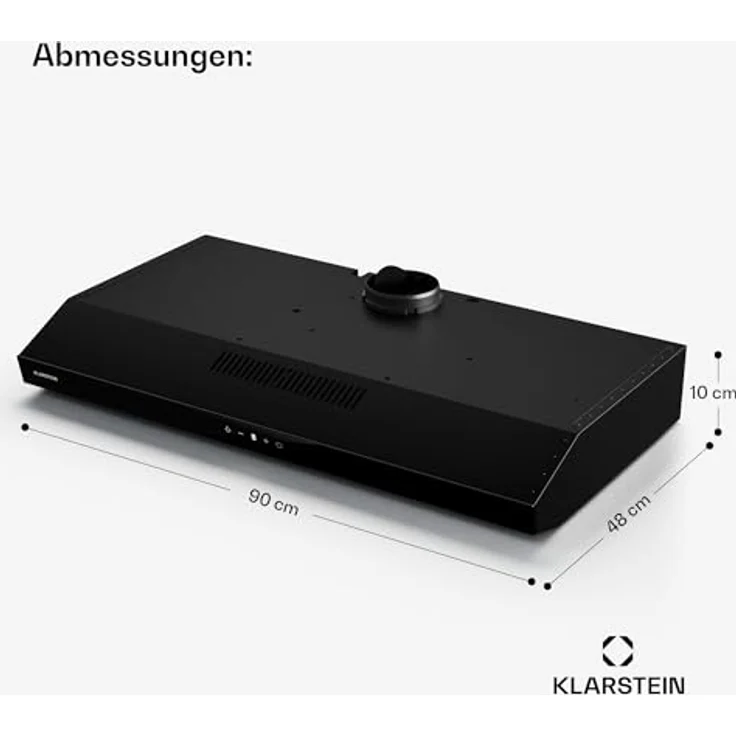 Klarstein Contempo Neo Unterbauhaube, Dunstabzugshaube mit 175 m³/h Abluftleistung, Edelstahl/Acrylglasfront, Touch-Steuerung, Umrüstbar auf Umluftbetrieb – Bild 8