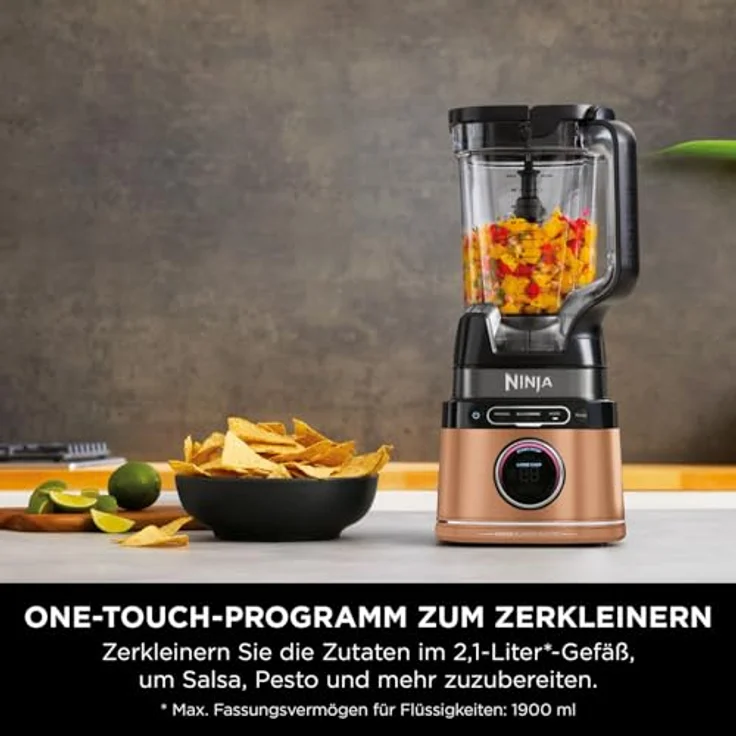 NINJA 2-in-1 Detect Power Mixer Pro TB301EUCP, Standmixer mit 1200 W, Kupfer/Schwarz, für Smoothies, Gemüse hacken und Frozen Drinks, inkl. Single Serve Tasse – Bild 3