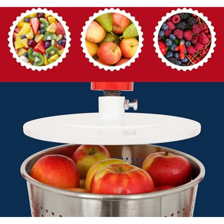 Home>it HOME It® Manualle Entsafter 14 L, Edelstahl-Saftpresse für Obst und Gemüse, hohe Saftausbeute, ideal für Küche und Garten – Bild 5