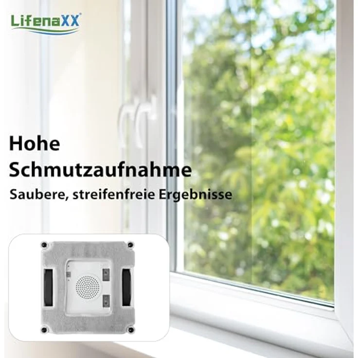 Lifenaxx Ersatz-Wischtücher (6 Stück) für LX-047 Fensterreinigungsroboter – Original Mikrofaser-Reinigungspads mit hoher Schmutzaufnahme, langlebig & passgenau – Bild 5