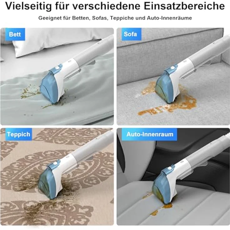 Rivenara Waschsauger Polsterreiniger, 450W Nasssauger für Teppiche und Sofas, 1800ml Wassertank, 1,2m Schlauch, leichtes Design: Tests, Infos & Preisvergleich