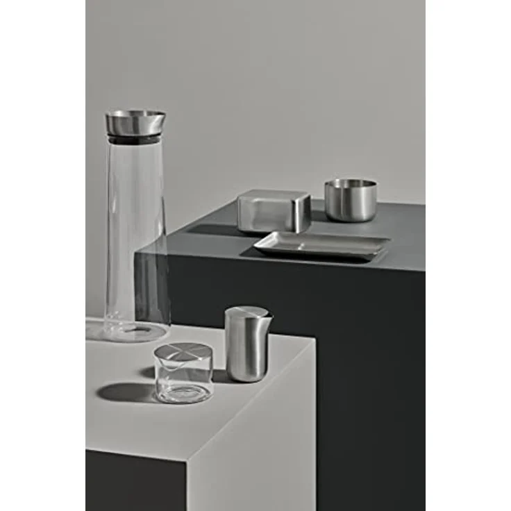 Blomus -BASIC- Sahnekännchen aus mattiertem Edelstahl mit Deckel, 120 ml Fassungsvermögen, spülmaschinengeeignet, Edelstahl, 63618 – Bild 4