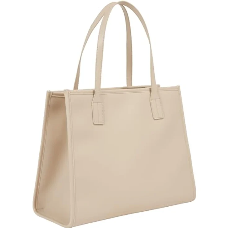 Tommy Hilfiger Shopper TH CITY TOTE, Handtasche Damen Tasche Damen Henkeltasche, White Clay, unifarben – Bild 2