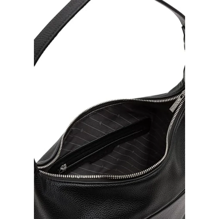 L.Credi Maite Schultertasche, 33 cm, aus Kunstleder, schwarz, geräumiges Hauptfach – Bild 5