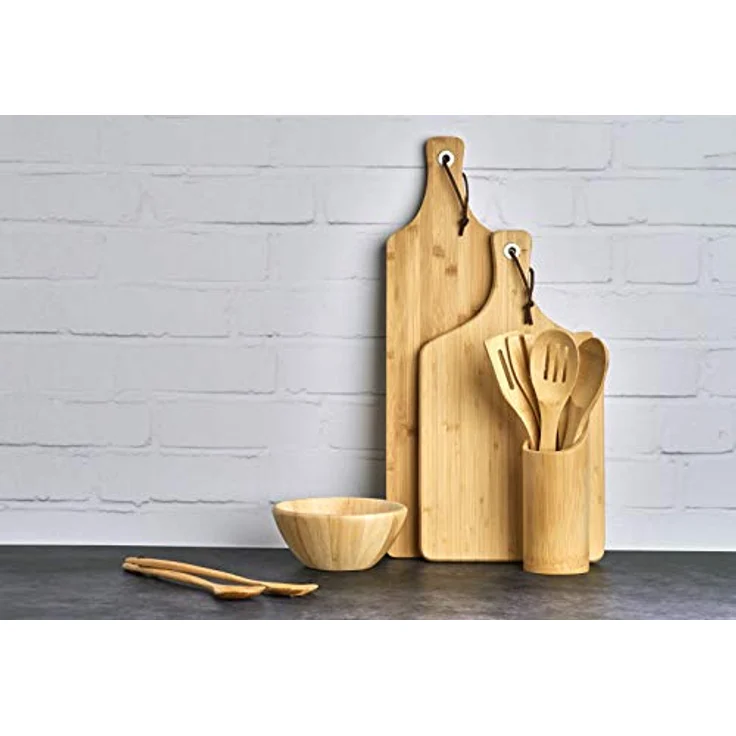 Zeller Küchenutensilienhalter 7-teilig, Bamboo, hygienisch und geschmacksneutral, Braun – Bild 5
