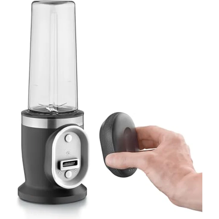 Caso Standmixer Caso Click & Blend Schwarz-Edelstahl Mixer, 14000 W, leistungsstark und mobil – Bild 3