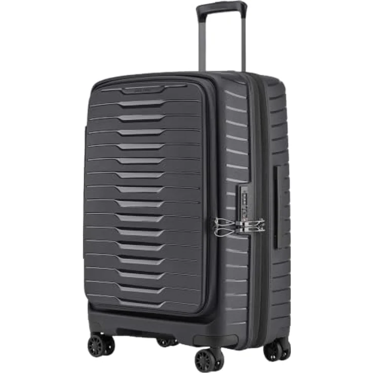 Stratic Novium 4 Rollen Trolley M 65.5 cm, Dehnfalte, schwarz, 100% Polypropylen – Bild 1
