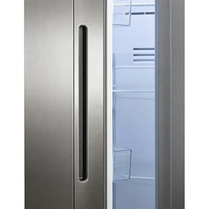 CHiQ KMRF630NESE Side by Side No-Frost Kühl-/Gefrierkombination mit 356 Liter Kühlfach, 203 Liter Gefrierfach und Wasserspender im Premium Dark Inox Look – Bild 9