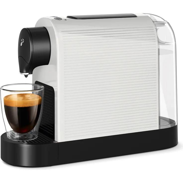 Tchibo Cafissimo „Pure plus“ Kaffeemaschine Kapselmaschine für Caffè Crema, Espresso und Kaffee, 0,8l, 1250 Watt, Weiß