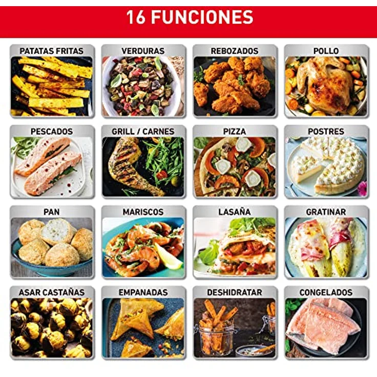 Moulinex Easy Fry & Grill Digital 2-in-1 Luft-Fritteuse + Grill, Kapazität 4,2 l, bis zu 6 Personen, 8 automatische Programme, einstellbare Temperatur, Timer EZ505810, Schwarz – Bild 5