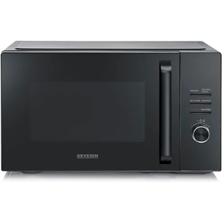 SEVERIN MW 7798, Mikrowelle mit Grill und Heißluft-Funktion bis 240°C, 29L, 900W, 11 Programme, inkl. 2 Grillroste, schwarz – Bild 1
