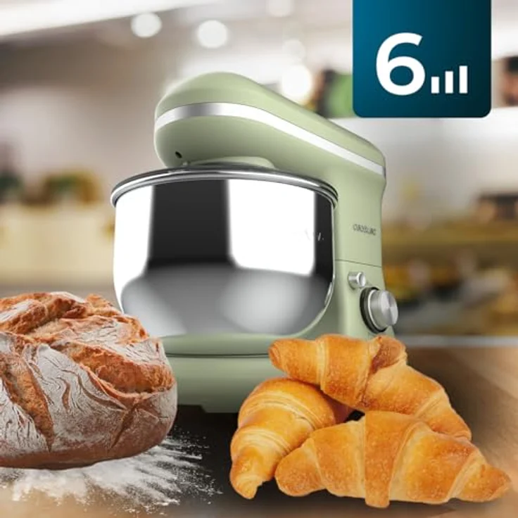 Cecotec Rühr- und Knetmaschine Cecomixer Merengue 5L 1200 Ice-Cream Grün. 1200 W, 5-Liter-Schüssel aus Edelstahl und Zubehör zum Schlagen und Kneten, inklusive Funktion zum Eiscreme machen – Bild 4