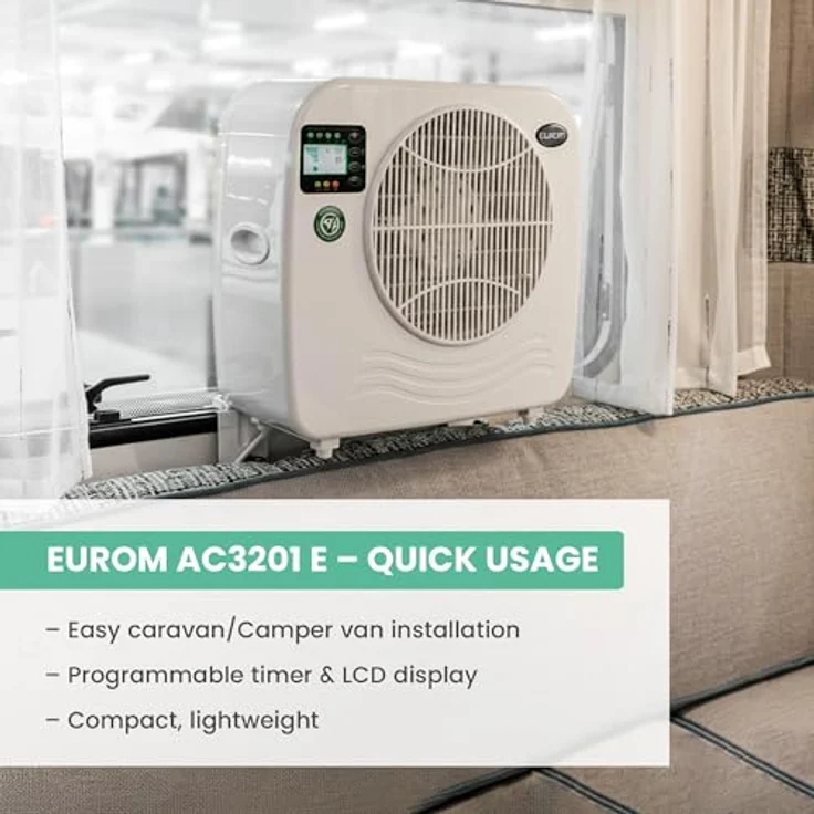 Eurom AC2401 Mobiles Klimagerät, Monoblock, Wohnwagen, Caravan, E – Bild 6