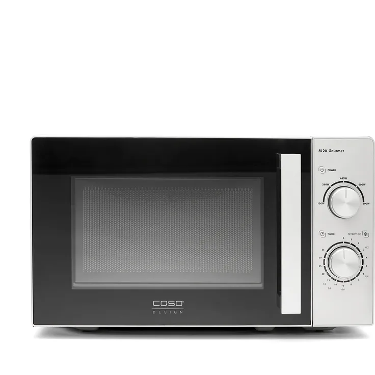 Caso Mikrowelle M20 Gourmet Polarsilber, 20.0 l, 800W, Edelstahl