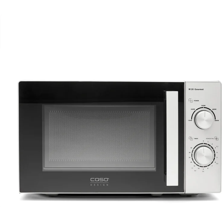 Caso Mikrowelle M20 Gourmet Polarsilber, 20.0 l, 800W, Edelstahl