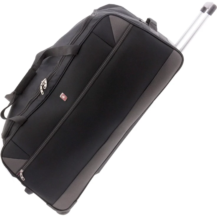 Wüsthof Gladiator, 2 Rollen Reisetasche, 80 cm, Schwarz, aus strapazierfähigem Polyester, 104 l