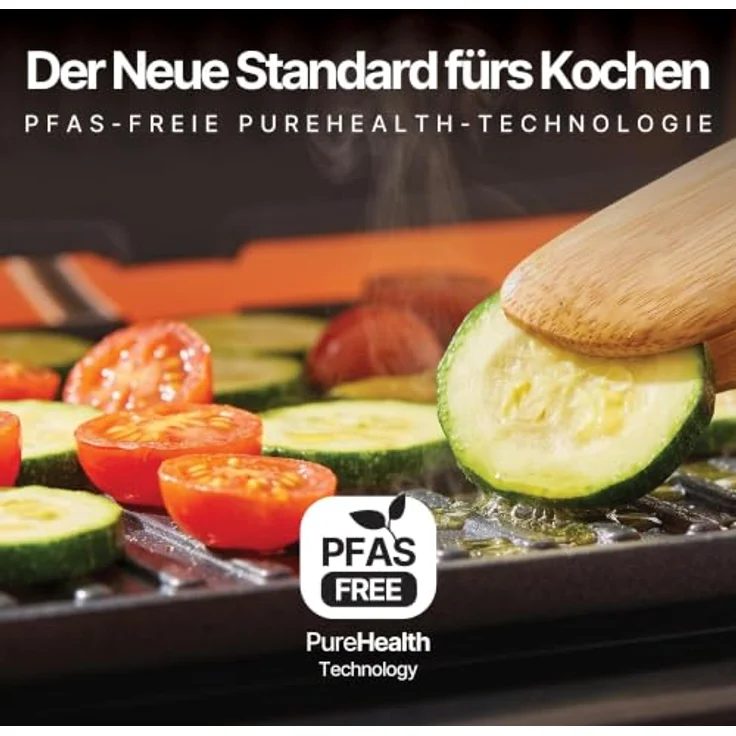 Seeger Kontaktgrill 3-in-1 MultiGrill XL, mit Temperatursonde, PFAS-freie Grillplatten, 2000 W, schwarz – Bild 4