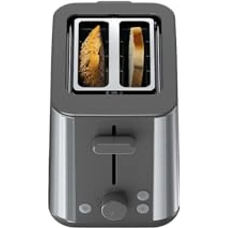 Braun Toaster HT1510GY, 900 W - Grau, Abbruchfunktion, Auftaufunktion, Aufwärmfunktion – Bild 4