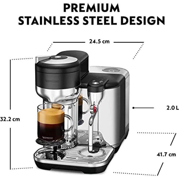 Nespresso VERTUO Creatista Kapselmaschine von Sage, Black Truffle – Bild 3