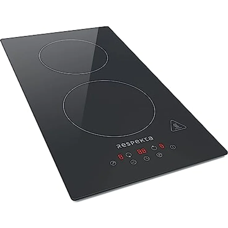 Respekta Rahmenloses Induktionskochfeld autark/Einbaukochfeld induktiv mit 2 Platten / 9 Leistungsstufen/Touch Control/Timer/Kindersicherung / 29 cm/in schwarz/KM 9140I-28 – Bild 2