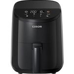 COSORI Heißluftfritteuse 2L, 4-in-1 Mini Airfryer, 30 Online Rezepte, 75-205℃, Energiesparend, Kompakt, Heissluftfriteuse klein ohne Öl, Spülmaschinenfest, 900W, Schwarz