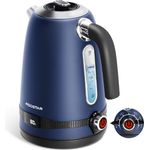 Aigostar Wasserkocher 1,7 L, 2200 W, temperatur-einstellbar 40-100℃ mit Warmhaltefunktion und digitaler Temperaturanzeige, mattschwarz
