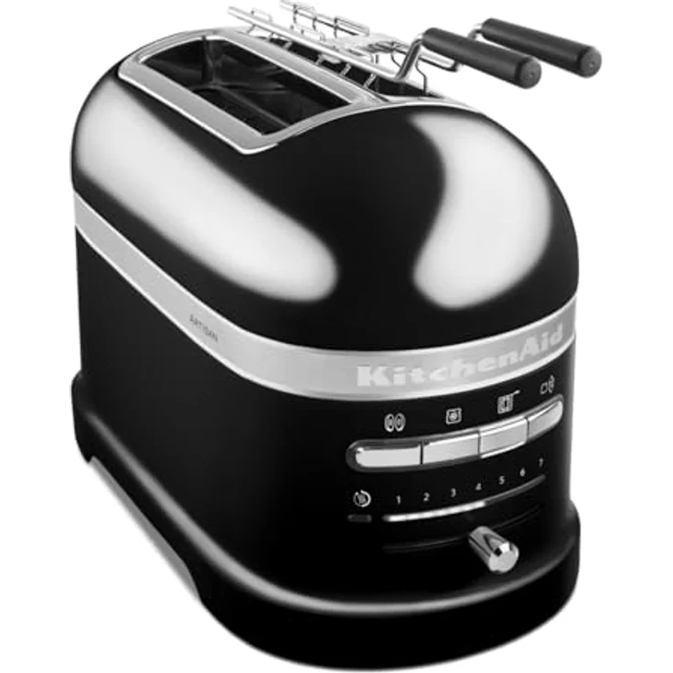 KitchenAid Artisan 5KMT2204EOB  Doppelschlitztoaster, 1250W, 7 Bräunungsstufen, onyx schwarz – Bild 2
