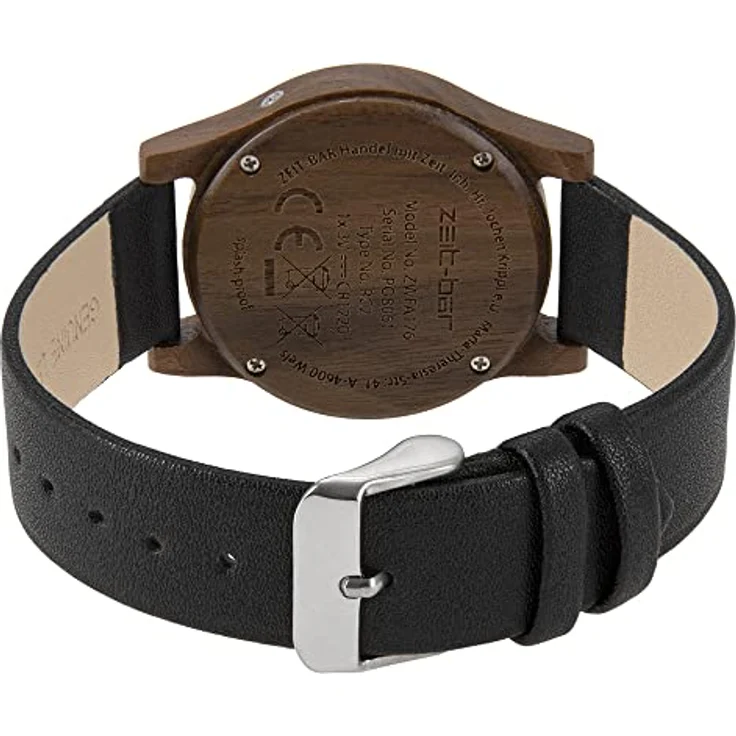 Zeit-Bar Funk-Armbanduhr Damen - Herren, Holzgehäuse mit deutschen Funktechnologie – Bild 5
