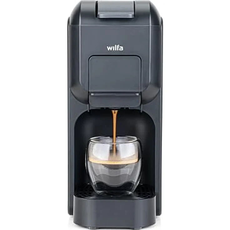 Wilfa VOLO MINI MMA1T-TC15, Kapselmaschine kompatibel mit Nespresso und Dolce Gusto, 0,8-Liter-Wassertank, hohe Brühtemperatur über 88°C, schwarz – Bild 2