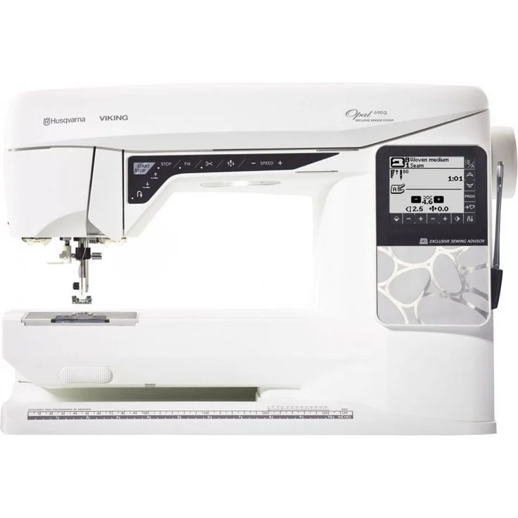Husqvarna Viking Opal 690Q Näh- und Quiltmaschine mit EXKLUSIVER SENSOR SYSTEM™ Technologie, 250 mm Nähfläche, Touch Screen und LED Beleuchtung