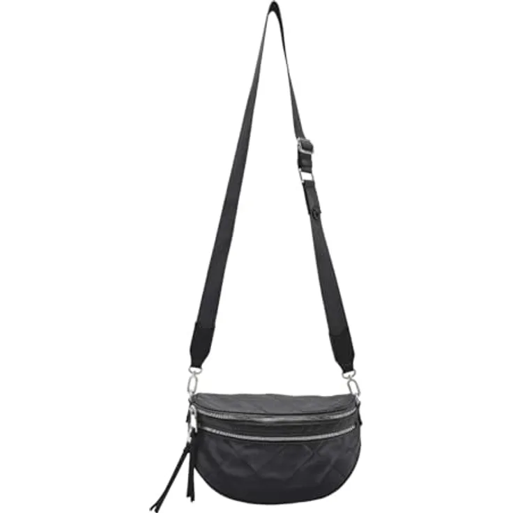 FredsBruder Comfy Carry Umhängetasche, 36 cm, schwarz, aus 100% Polyurethan, Maße: 36 cm x 16 cm x 11 cm