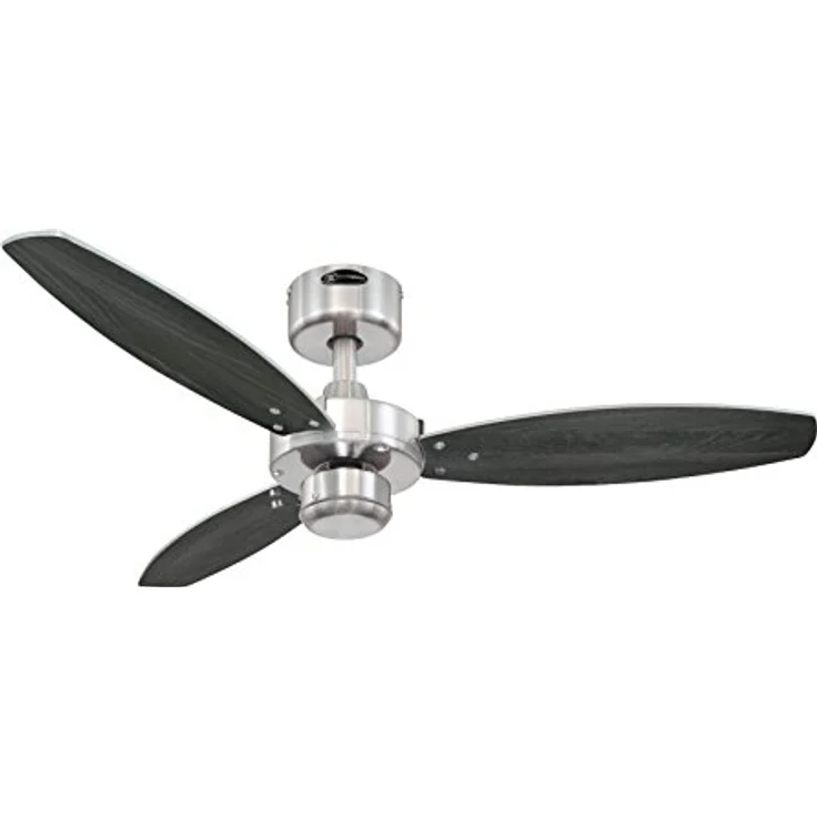 105 cm Deckenventilator Jet I mit drei Flügeln, Ausführung in gebürstetem Nickel – Bild 2