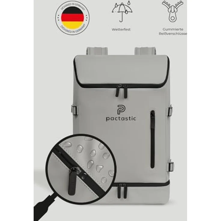 Pactastic Urban Collection Rucksack 50 cm Laptopfach grey – Bild 7