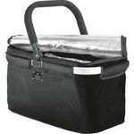 Genius Thermo Einkaufskorb schwarz, 25 l Volumen, praktische Innen-Isolierung