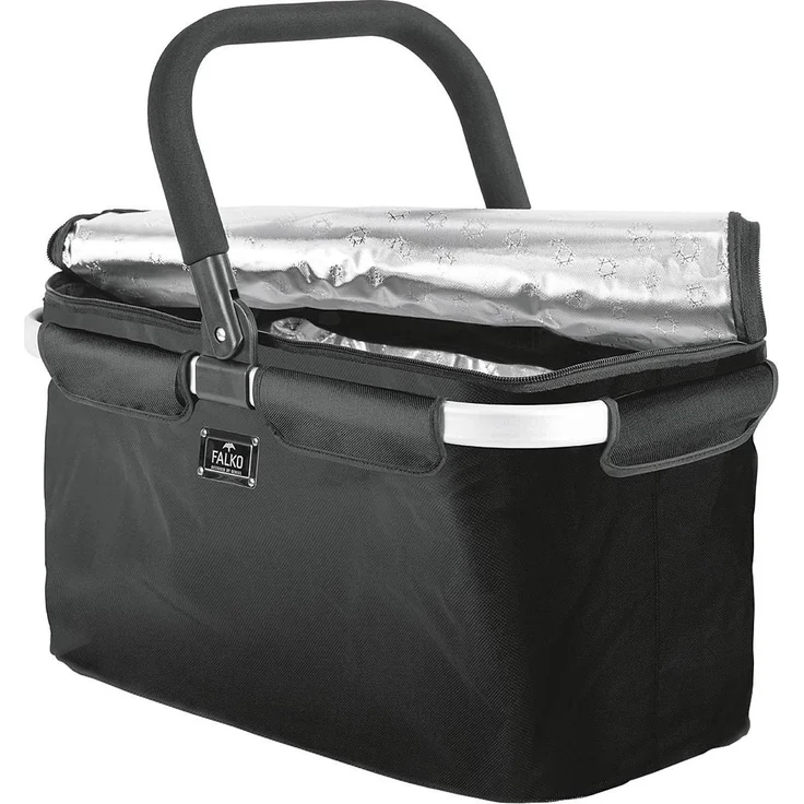Genius Thermo Einkaufskorb schwarz, 25 l Volumen, praktische Innen-Isolierung – Bild 1