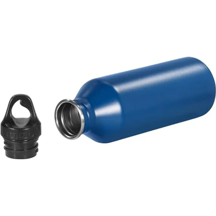 coocazoo Trinkflasche, 0,75 l Edelstahlflasche für kalte und warme Getränke, dunkelblau, 100% BPA-frei – Bild 2