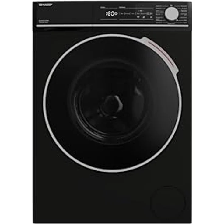 Sharp ES-NFH714CBNA-DE/A / 7 kg / 1400 U/min/Adanced Inverter Motor / 15 Programme inkl. 15 min Kurzprogramm/AquaStop/Schwarz – Bild 1
